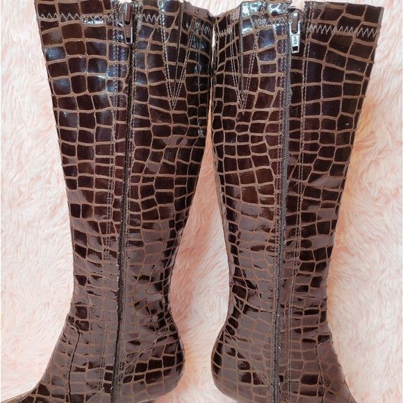 𝅺Diego Di Lucca Croc Embossed boot 6.5 B - Picture 6 of 15